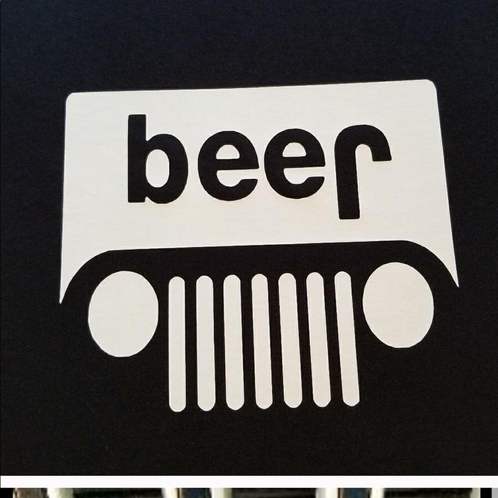 Beer/Jeep unisex t shirt